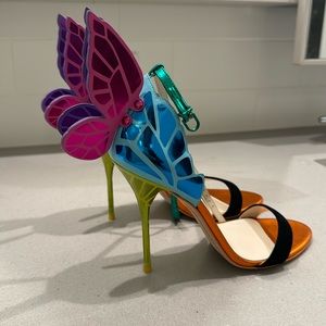 Sophia Webster Butterfly Satin Heels